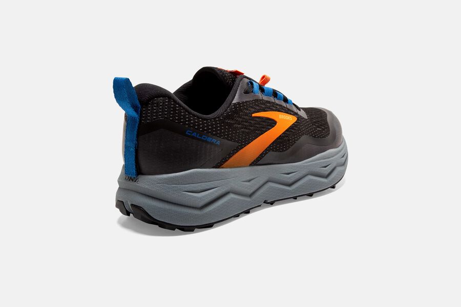 Brooks Running Shoes - Caldera 5 Trail Mens - Black/Orange - UPS-638715